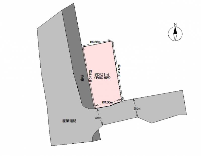 高知市南河ノ瀬町  の区画図