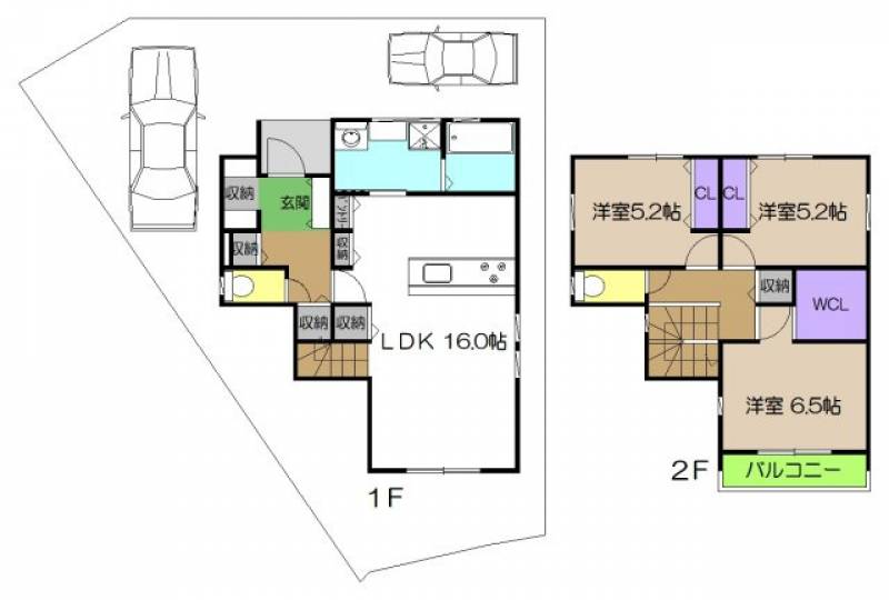 高知市福井町  の区画図