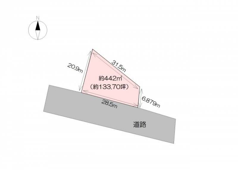 香南市香我美町岸本  の区画図