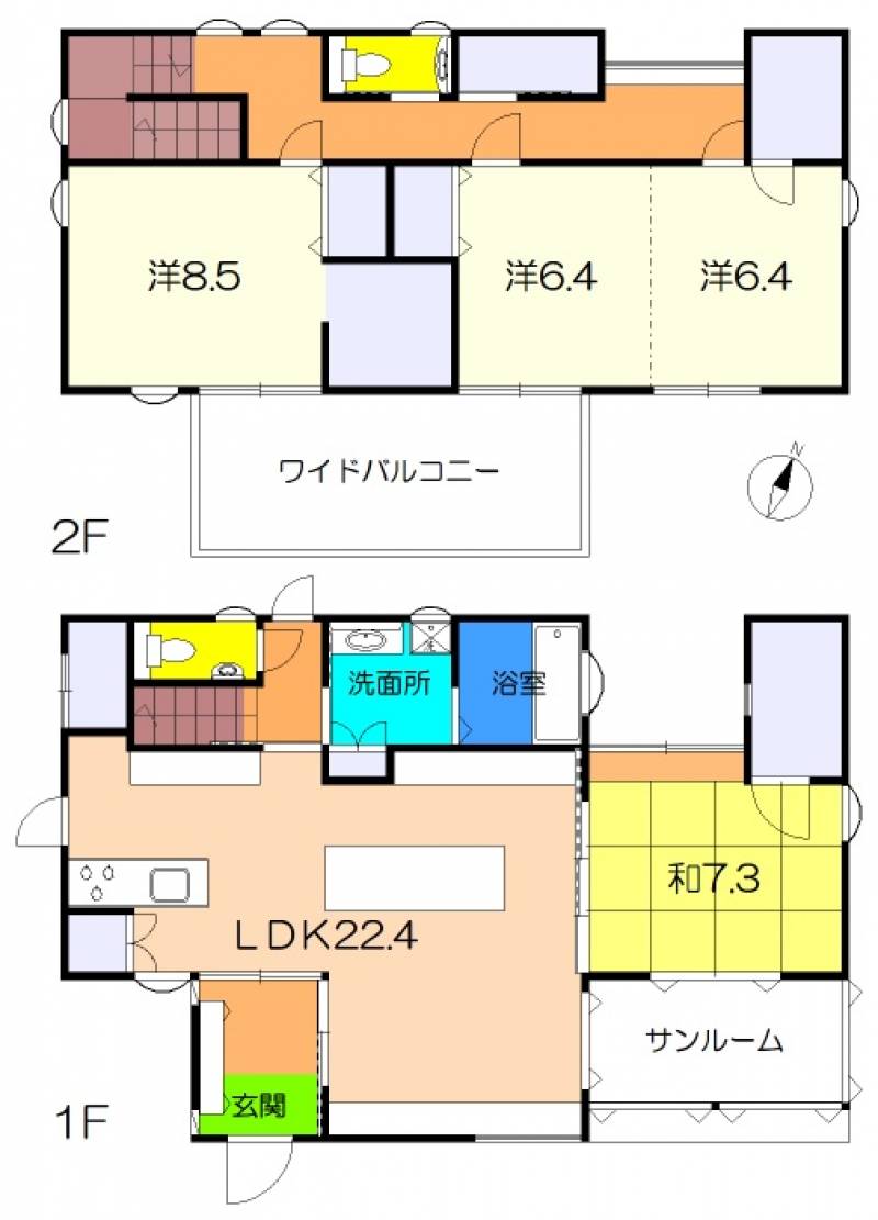 高知市宇津野 一戸建 の間取り画像