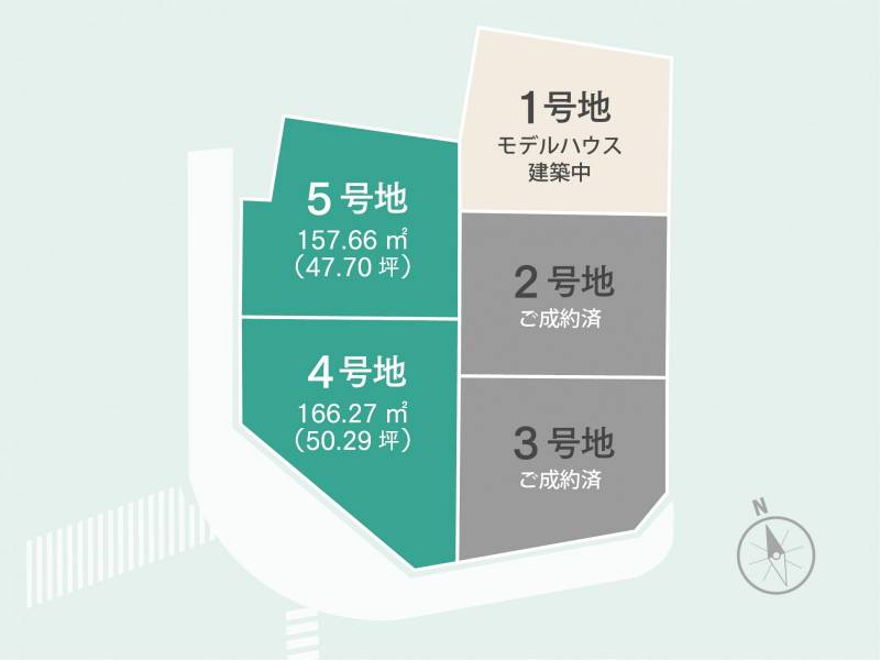 高知市中須賀町 5号地の区画図