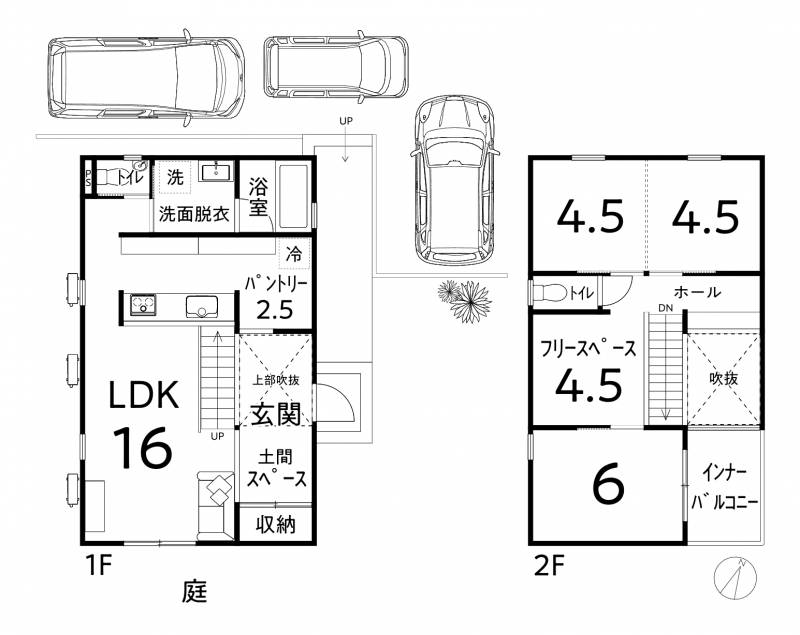 高知市一宮東町 一戸建 の間取り画像