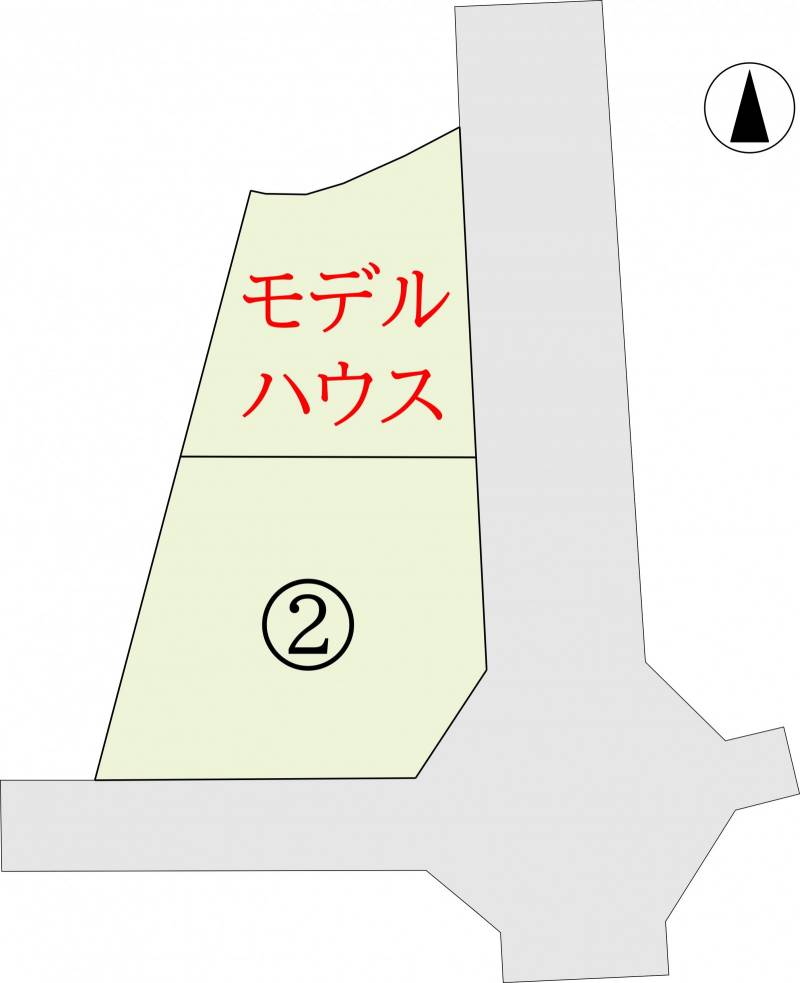 高松市由良町 イルクオーレ由良Ⅱ2号地の区画図
