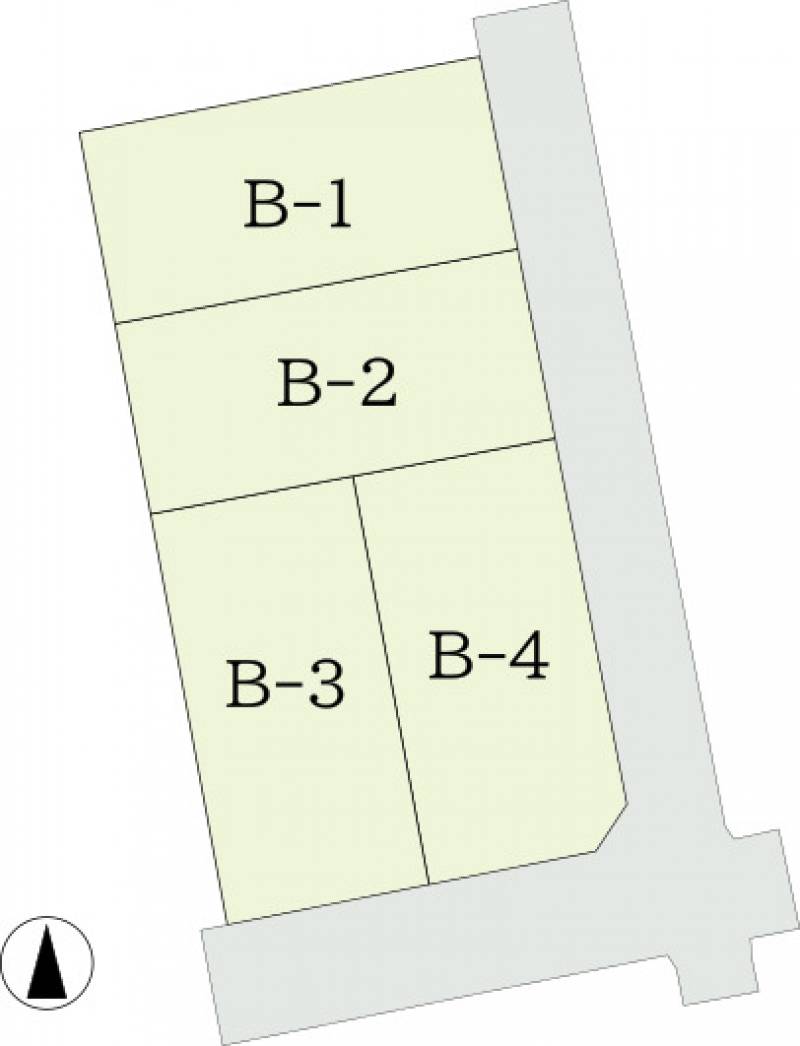坂出市久米町 ティエーラ坂出久米町B　B-2号地の区画図