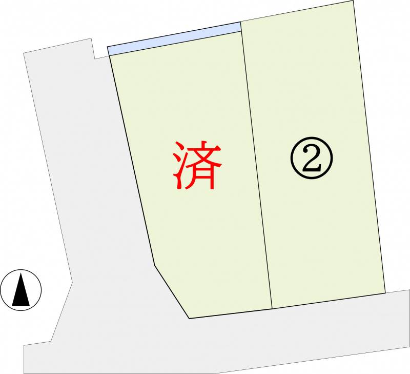 高松市国分寺町国分 イルクオーレ国分寺Ⅱ2号地の区画図