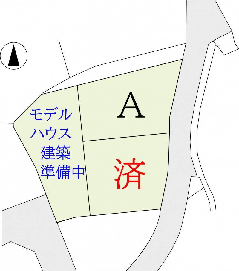 高松市香川町大野 ティエーラ大野A号地の区画図