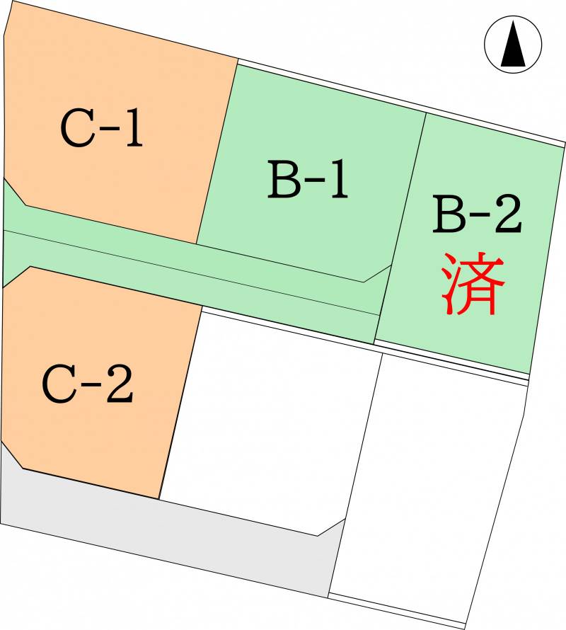 高松市下田井町 下田井ⅢC-1の区画図