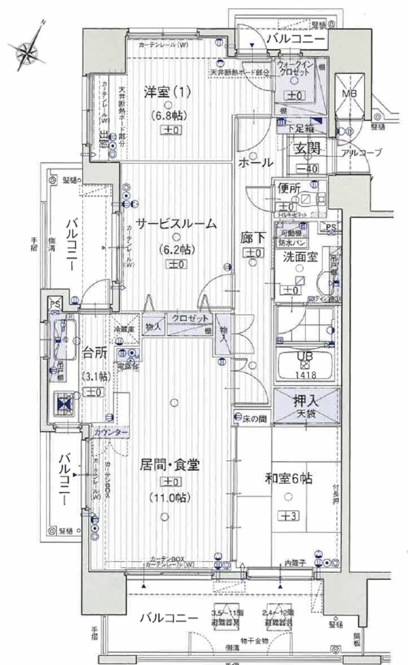 ポレスター桟橋通　★売マンション★ の間取り画像