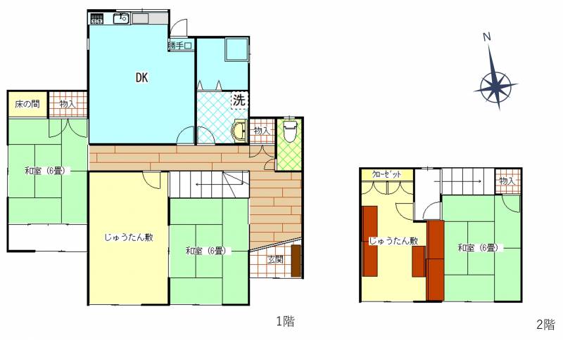 香南市野市町みどり野東 一戸建 の間取り画像