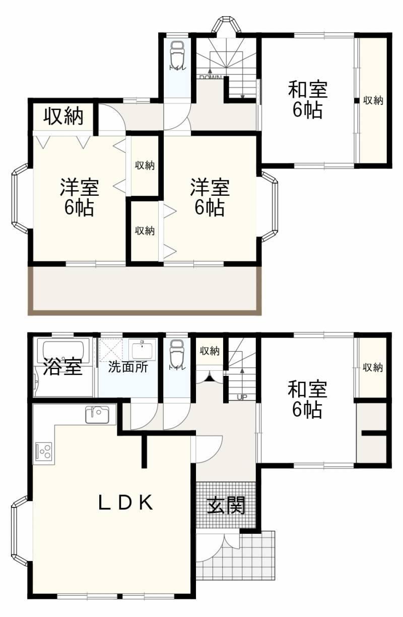 南国市大そね乙 一戸建 の間取り画像