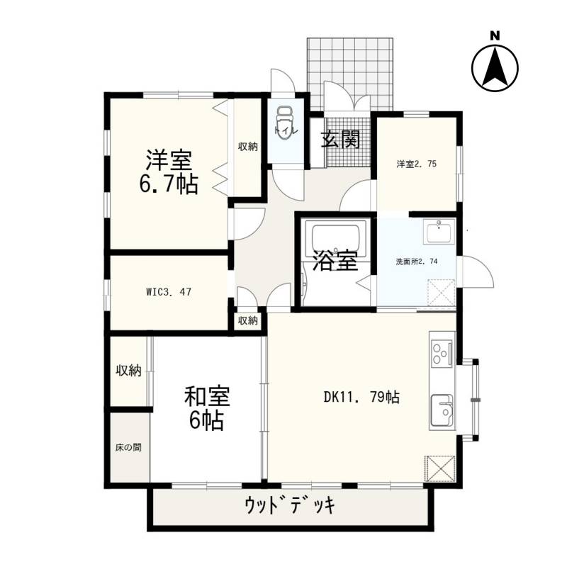 香南市野市町西野 一戸建 の間取り画像