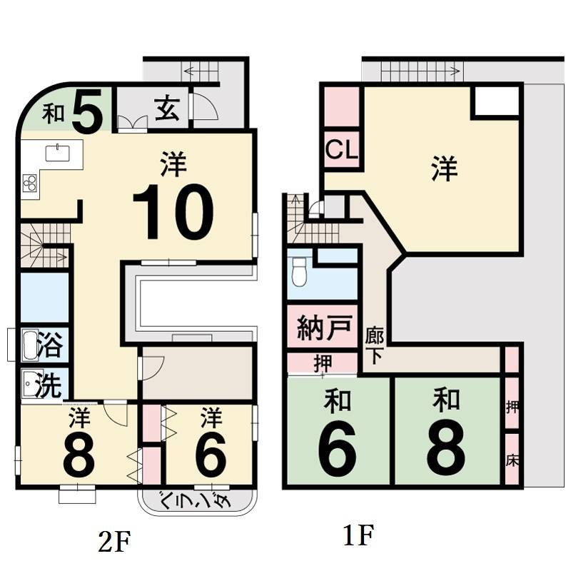 安芸郡安田町唐浜 一戸建 の間取り画像