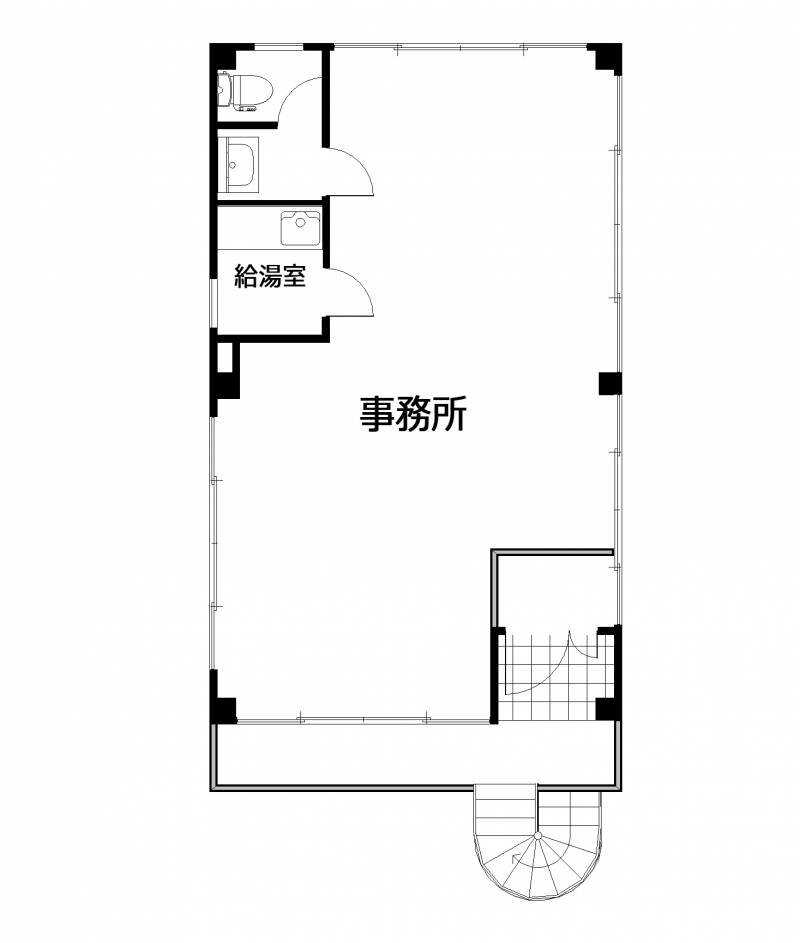 上町2丁目　貸事務所 3階の間取り画像