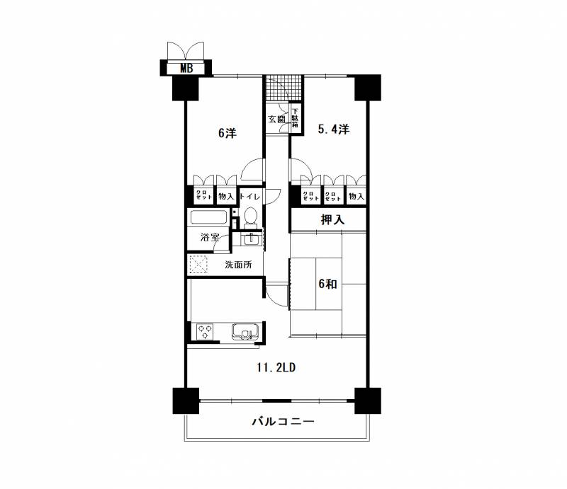 サーパス北本町第2 の間取り画像