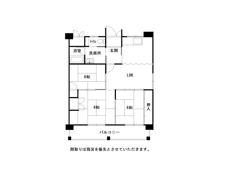 中の島マンション の間取り画像