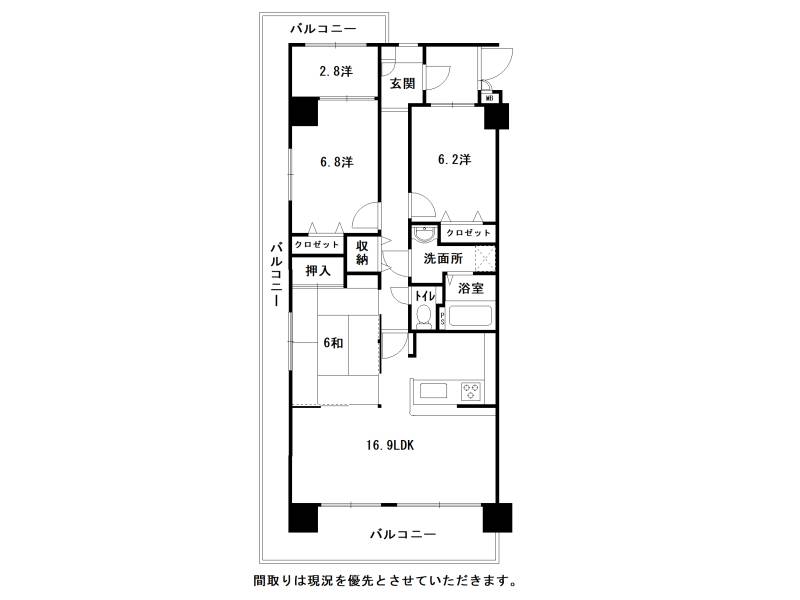 サントノーレ高須 の間取り画像