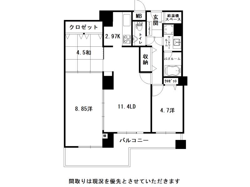 トップワン四国 の間取り画像