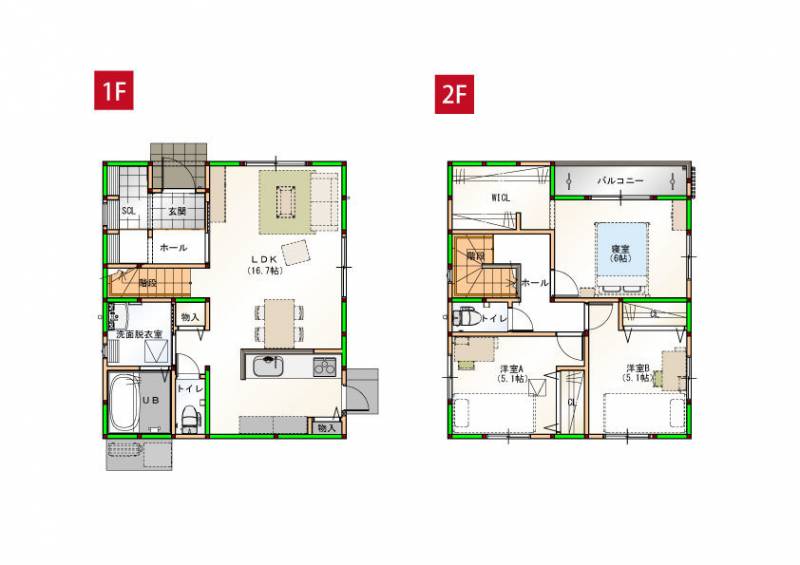 高知市青柳町 一戸建 の間取り画像