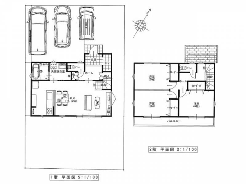 高知市長浜 一戸建 の間取り画像