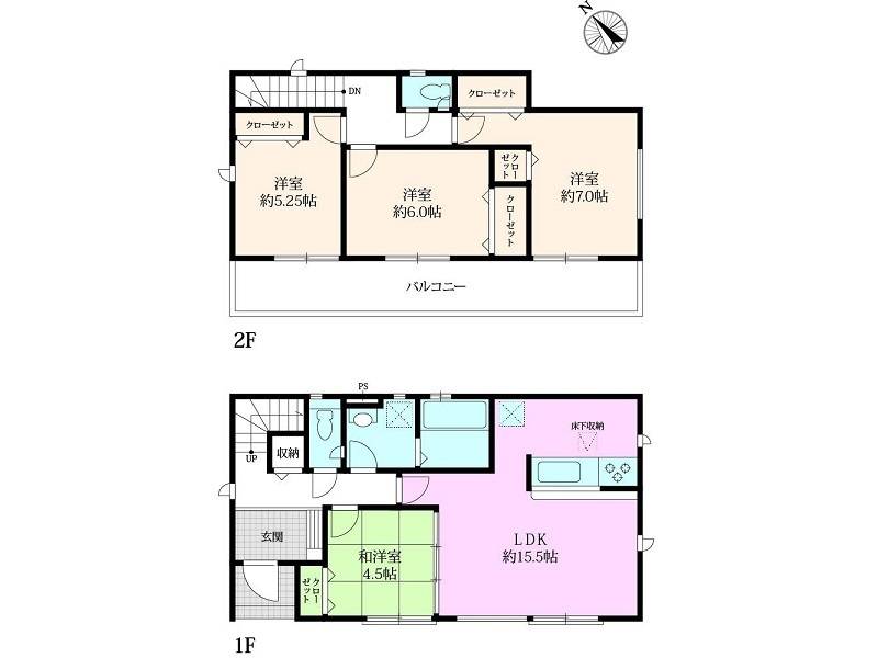 高知市仲田町 一戸建 の間取り画像