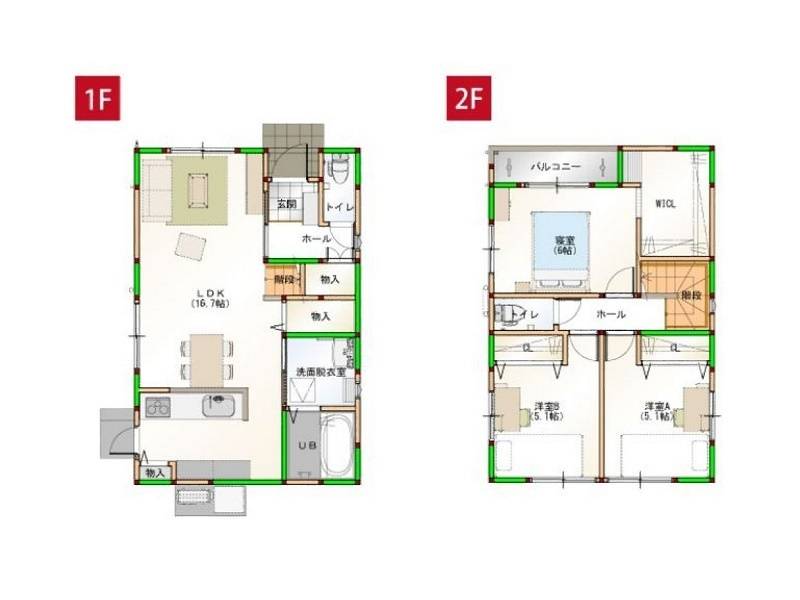 高知市南万々 一戸建 の間取り画像