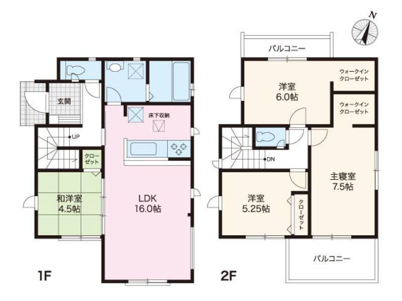 高知市薊野南町 一戸建 の間取り画像