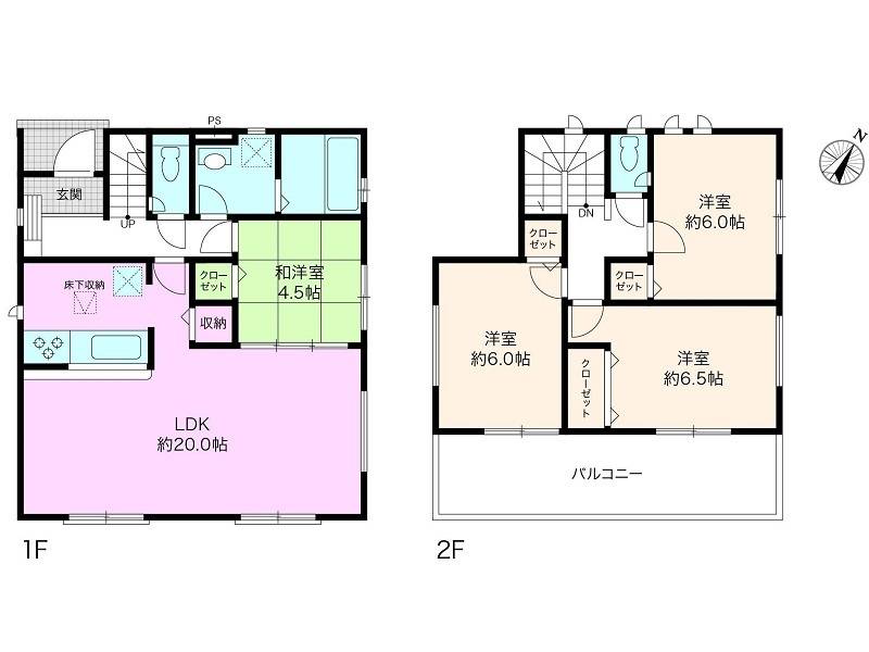 土佐市蓮池 一戸建 の間取り画像