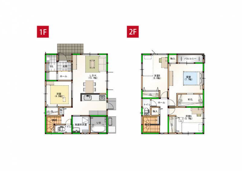 高知市横浜南町 一戸建 の間取り画像