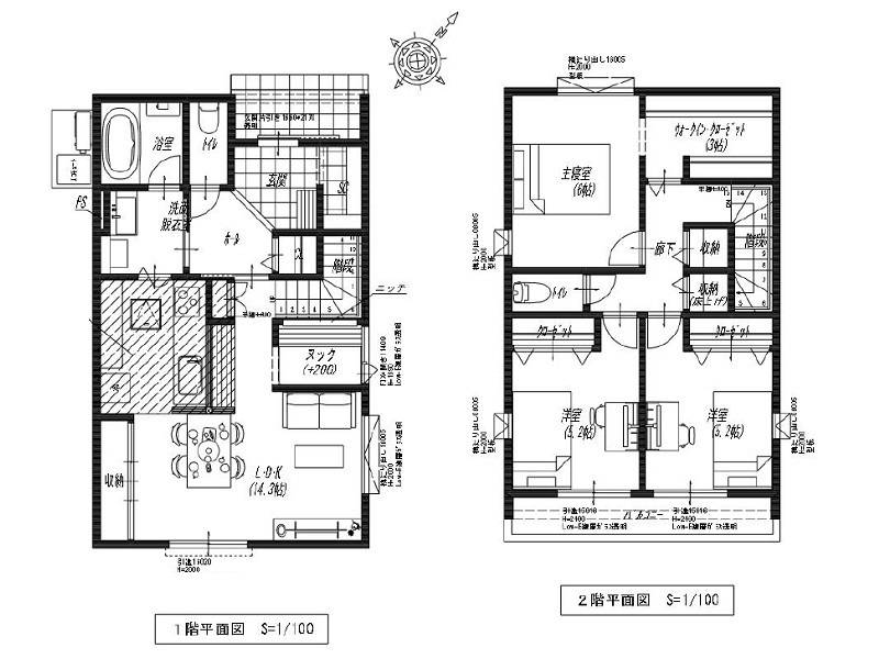 高知市朝倉西町 一戸建 の間取り画像