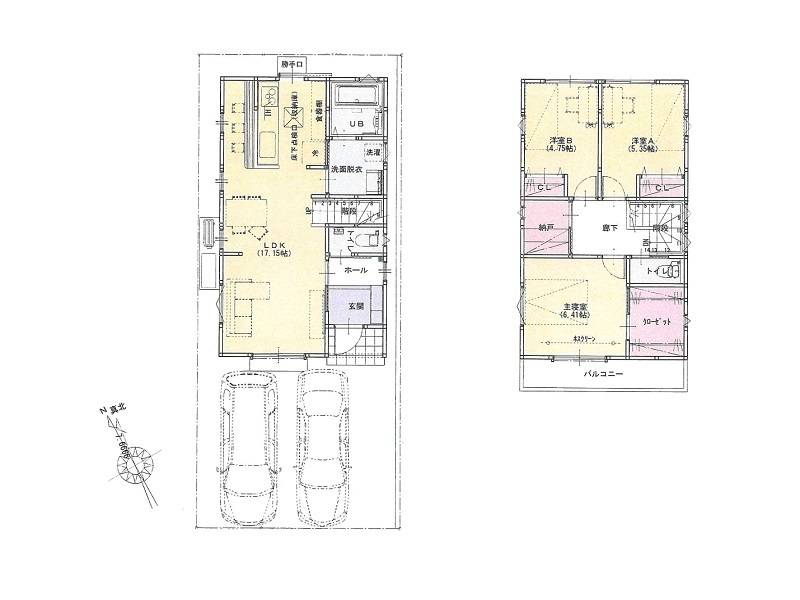 高知市百石町 一戸建 の間取り画像