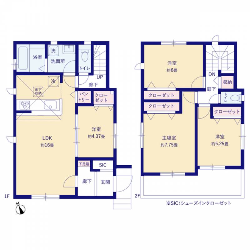 高知市朝倉丙 一戸建 の間取り画像