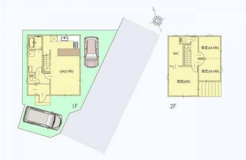 高知市西塚ノ原 一戸建 の間取り画像