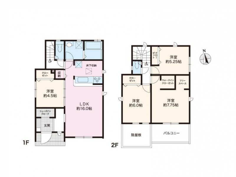 高知市瀬戸東町 一戸建 の間取り画像