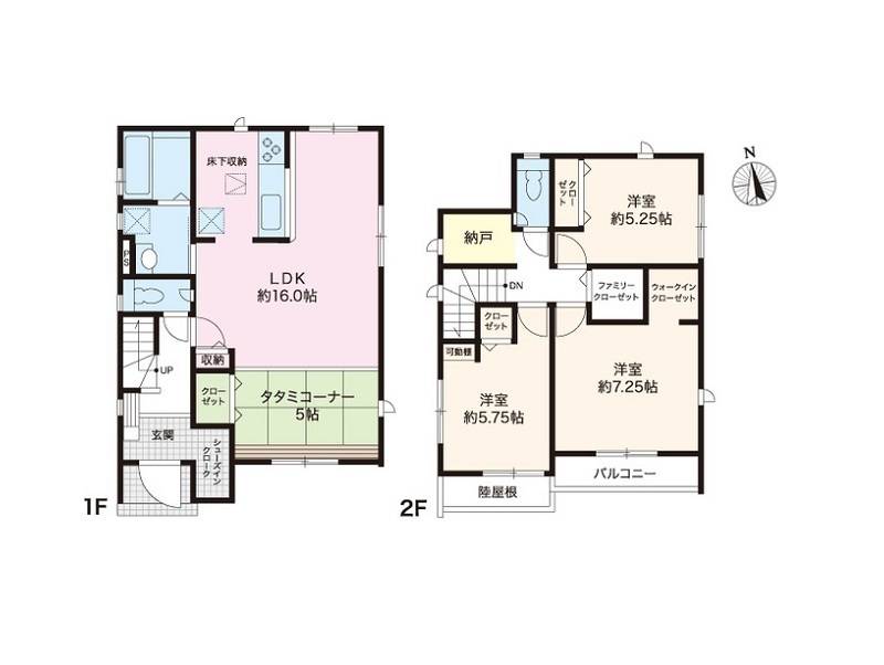 高知市瀬戸東町 一戸建 の間取り画像