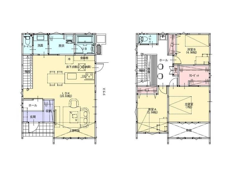 高知市小津町 一戸建 の間取り画像