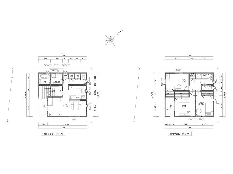 高知市鴨部 一戸建 の間取り画像