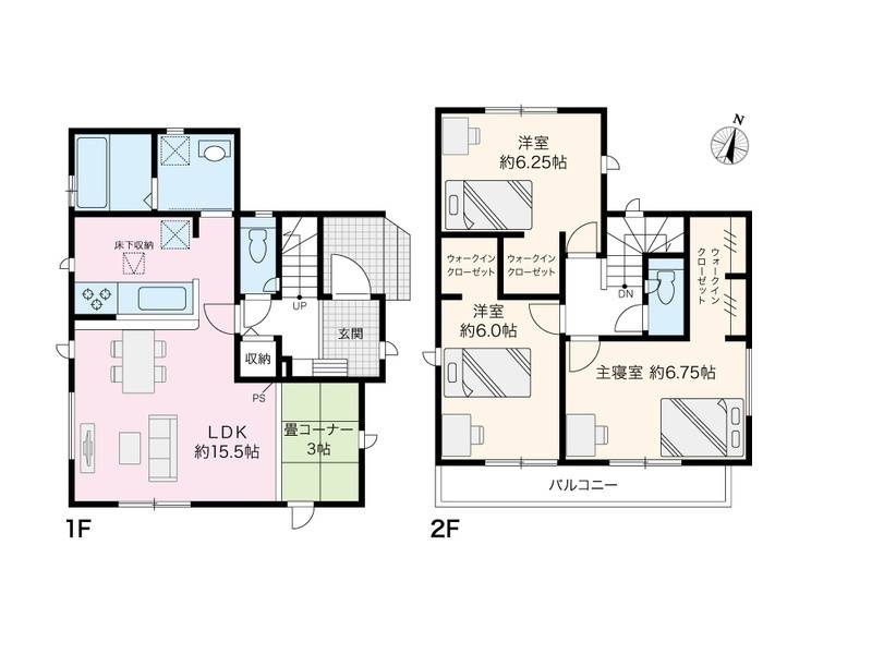 高知市高見町 一戸建 の間取り画像