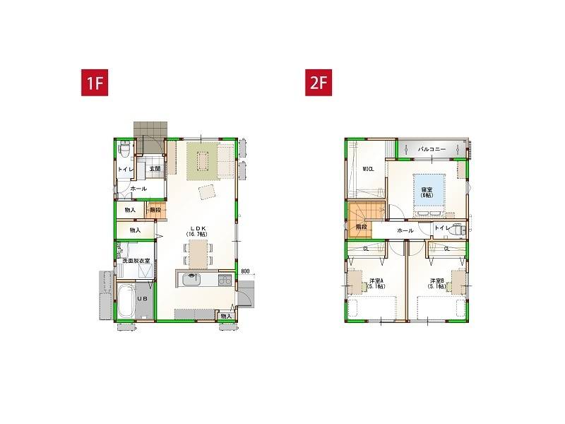 高知市薊野西町 一戸建 の間取り画像