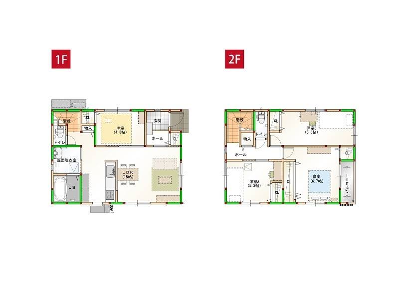 高知市一宮中町 一戸建 の間取り画像