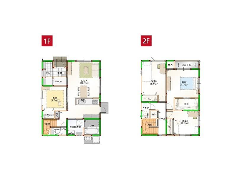 高知市朝倉西町 一戸建 の間取り画像