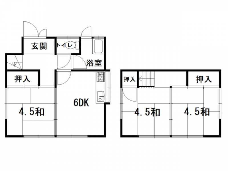 高知市佐々木町 一戸建 の間取り画像