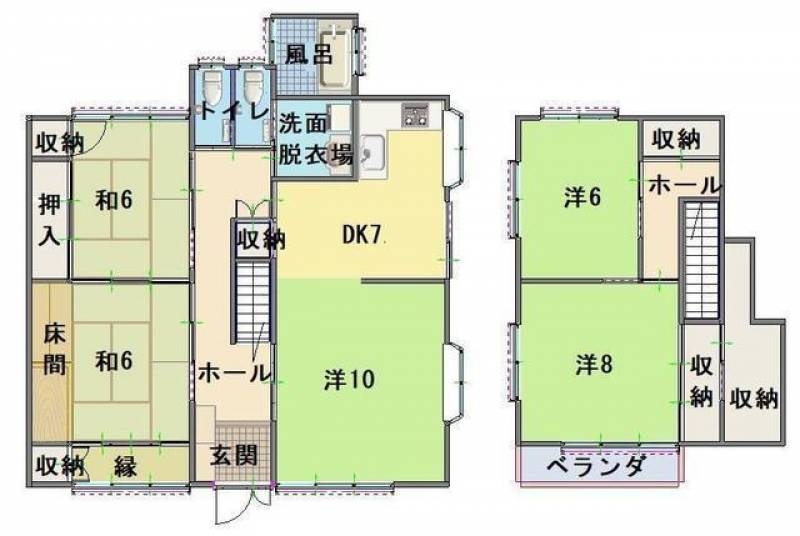 高知市長浜 一戸建 の間取り画像