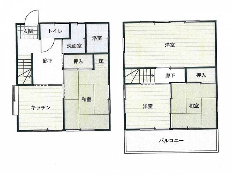 高知市大津乙 一戸建 の間取り画像