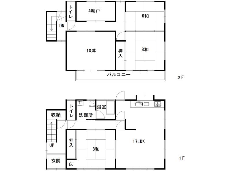 香南市野市町東野 一戸建 の間取り画像