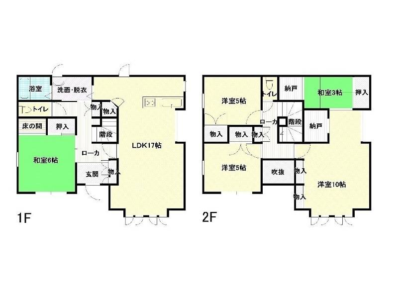 吾川郡いの町天王南 一戸建 の間取り画像