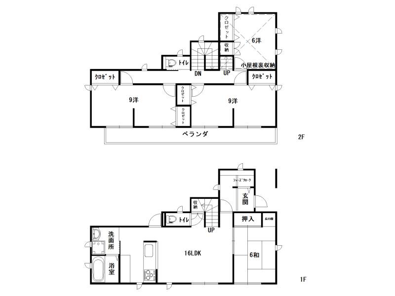 高知市一宮西町 一戸建 の間取り画像