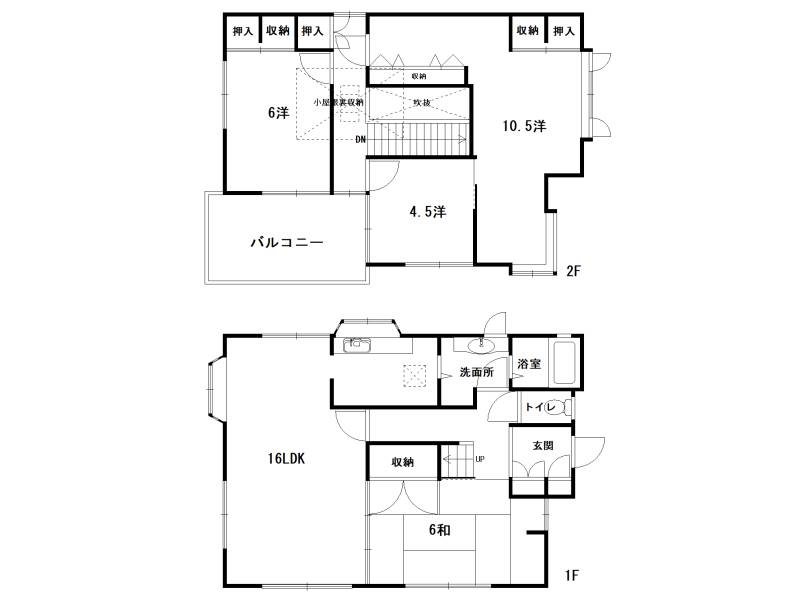 南国市緑ケ丘 一戸建 の間取り画像