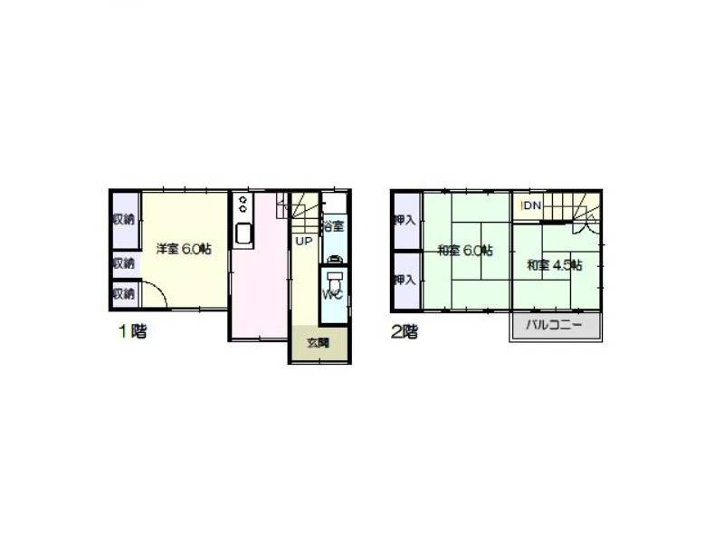 高知市上町 一戸建 の間取り画像