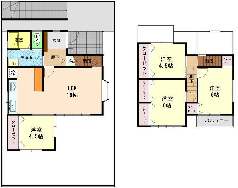 高知市福井町 一戸建 の間取り画像