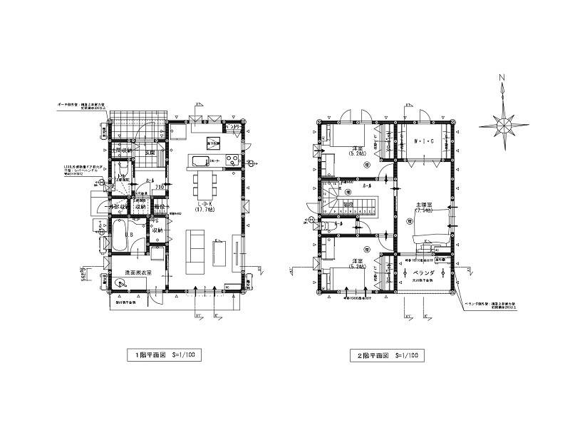 南国市元町 一戸建 の間取り画像